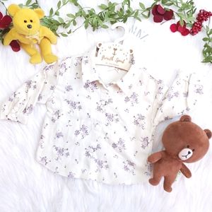 ZARA Baby Girl Tops/Blouse Floral Canvas 12-18M